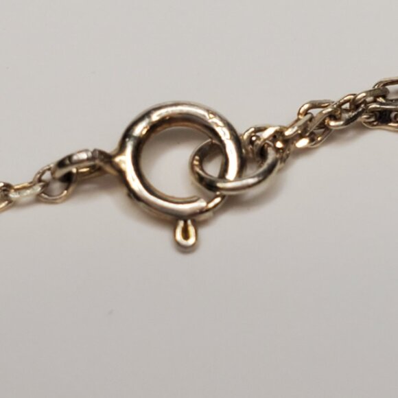 Sterling Silver Gold-Plated Wishbone Necklace - Picture 7 of 8